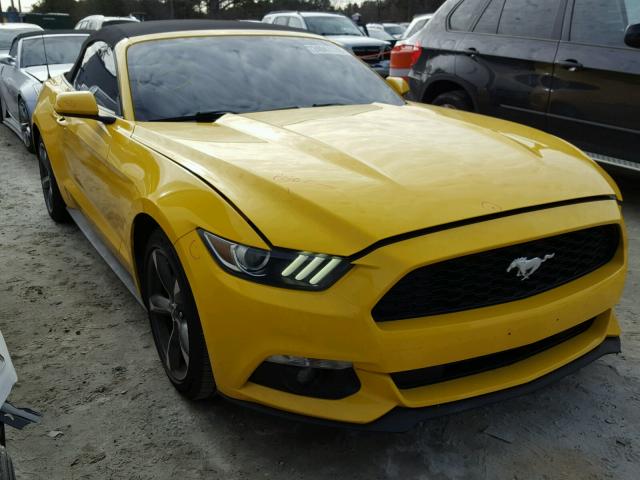 1FATP8EM9F5352031 - 2015 FORD MUSTANG YELLOW photo 1