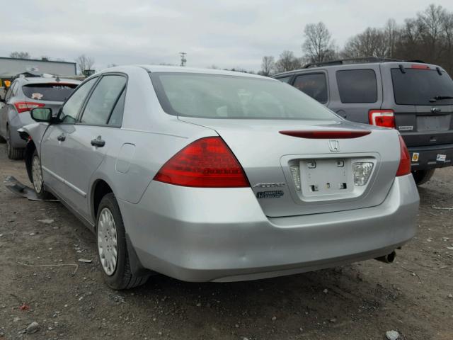 1HGCM56117A014817 - 2007 HONDA ACCORD VAL SILVER photo 3