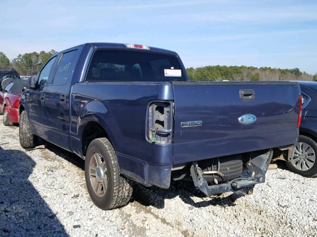 1FTRW12W76FB67684 - 2006 FORD F150 SUPER BLUE photo 3