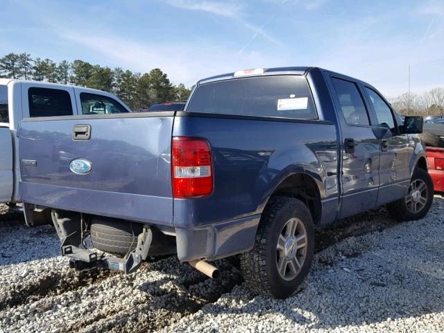 1FTRW12W76FB67684 - 2006 FORD F150 SUPER BLUE photo 4