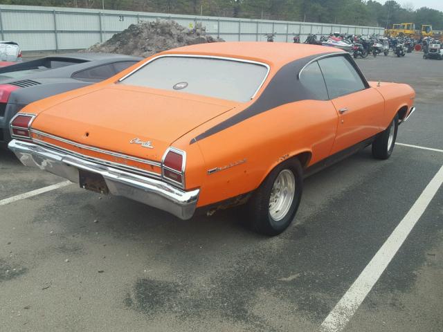 136379K374219 - 1969 CHEVROLET CHEVELLE ORANGE photo 4