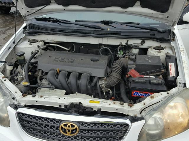 2T1BR32E05C381368 - 2005 TOYOTA COROLLA CE WHITE photo 7