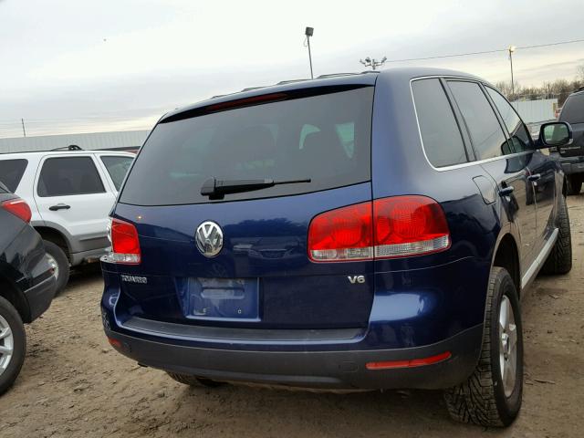 WVGBC77L64D043793 - 2004 VOLKSWAGEN TOUAREG 3. BLUE photo 4