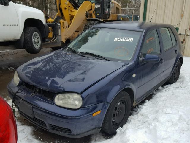 WVWGA21J8YW498911 - 2000 VOLKSWAGEN GOLF GLS BLUE photo 2