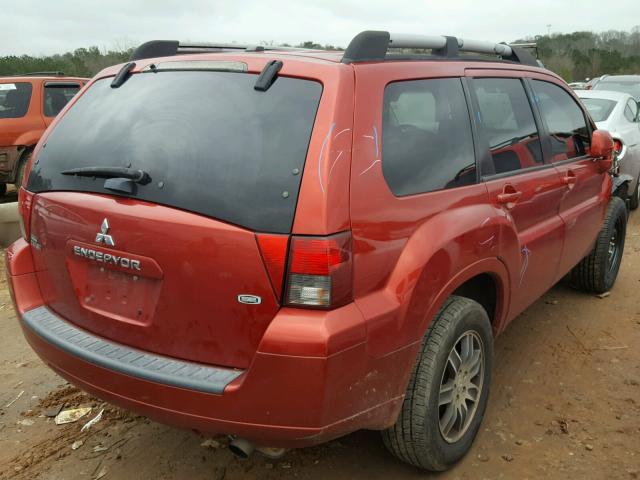 4A4MM31S48E011260 - 2008 MITSUBISHI ENDEAVOR S RED photo 4