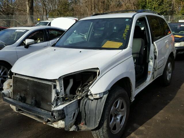 JTEHD20VX50045884 - 2005 TOYOTA RAV4 WHITE photo 2