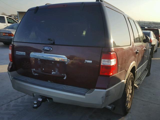 1FMFU18559LA06775 - 2009 FORD EXPEDITION MAROON photo 4