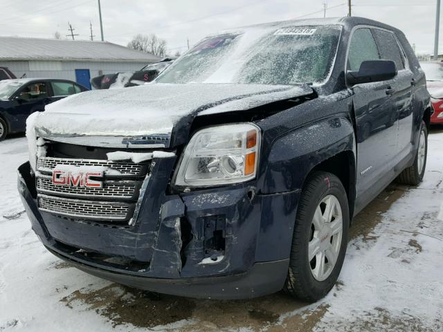 2GKALMEK7F6329313 - 2015 GMC TERRAIN SL BLUE photo 2