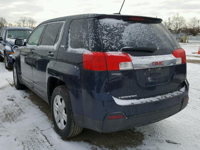 2GKALMEK7F6329313 - 2015 GMC TERRAIN SL BLUE photo 3