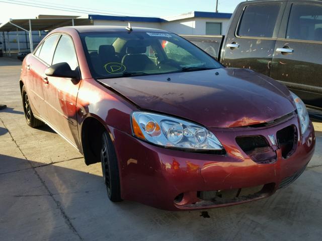 1G2ZG57B594119082 - 2009 PONTIAC G6 RED photo 1