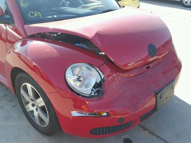 3VWRG31C06M405422 - 2006 VOLKSWAGEN NEW BEETLE RED photo 9