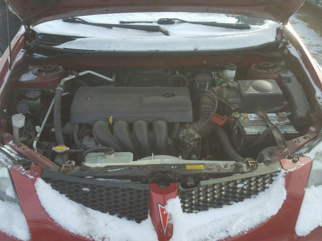 5Y2SL62814Z467550 - 2004 PONTIAC VIBE RED photo 7