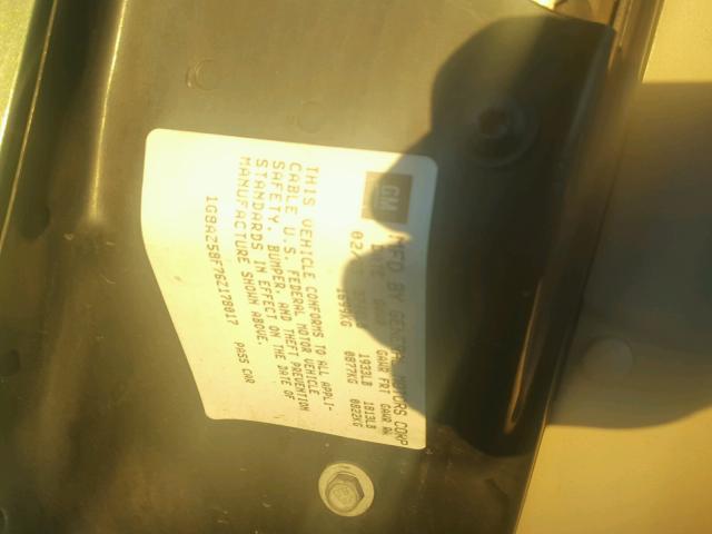 1G8AZ58F76Z178017 - 2006 SATURN ION LEVEL მწვანე ფოტო 10