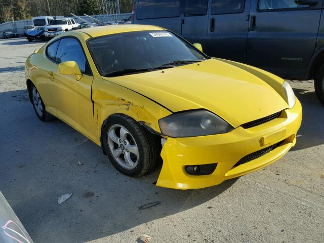 KMHHM65D96U190321 - 2006 HYUNDAI TIBURON GS YELLOW photo 1