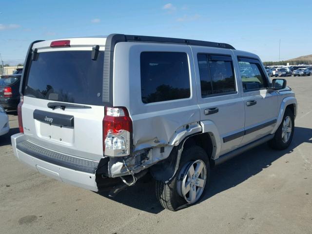 1J8HG48K36C291248 - 2006 JEEP COMMANDER SILVER photo 4