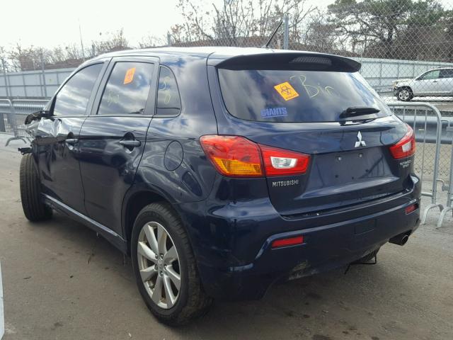 JA4AR4AU9CZ010118 - 2012 MITSUBISHI OUTLANDER BLUE photo 3