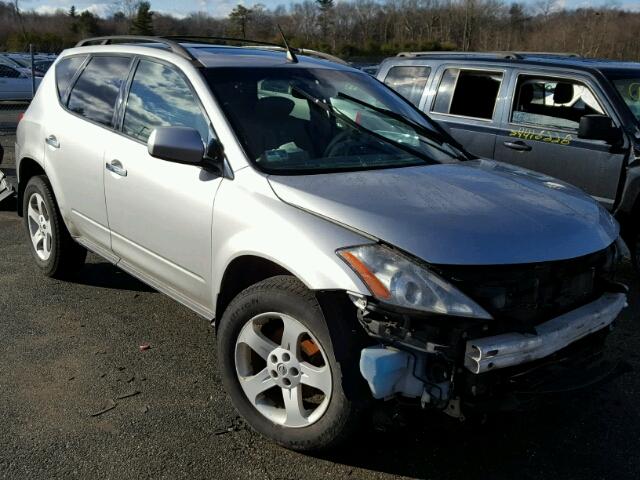 JN8AZ08W95W416513 - 2005 NISSAN MURANO SL SILVER photo 1