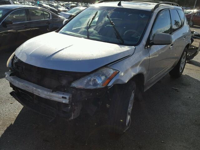 JN8AZ08W95W416513 - 2005 NISSAN MURANO SL SILVER photo 2