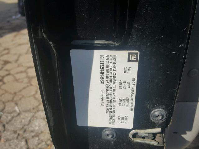 1G1ZT52874F185531 - 2004 CHEVROLET MALIBU LS 黑色 照片 10