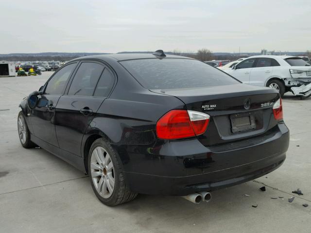 WBAVC935X7KZ71284 - 2007 BMW 328 XI BLACK photo 3