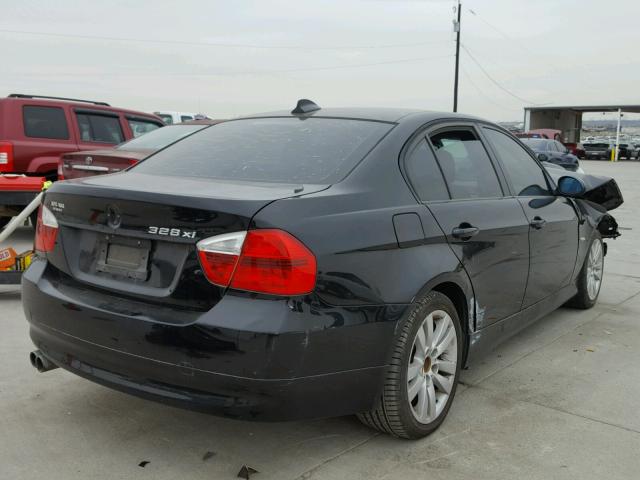 WBAVC935X7KZ71284 - 2007 BMW 328 XI BLACK photo 4