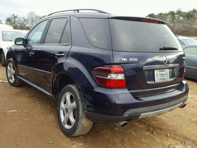 4JGBB86EX8A384200 - 2008 MERCEDES-BENZ ML 350 BLUE photo 3