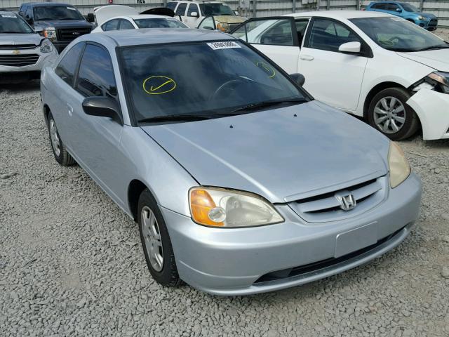 1HGEM22532L059822 - 2002 HONDA CIVIC LX SILVER photo 1