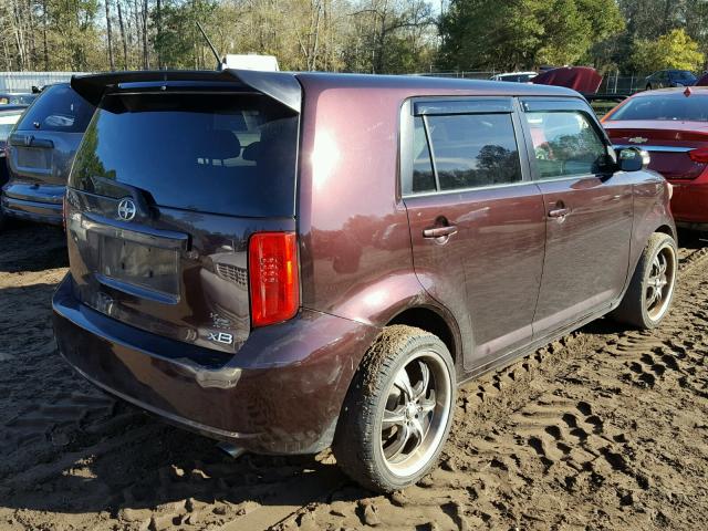JTLKE50E881022633 - 2008 TOYOTA SCION XB 栗色 照片 4