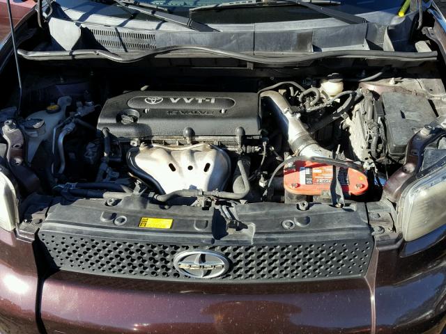 JTLKE50E881022633 - 2008 TOYOTA SCION XB 栗色 照片 7