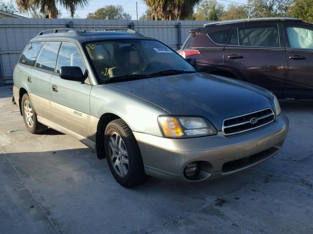 4S3BH665627661632 - 2002 SUBARU LEGACY OUT GREEN photo 1