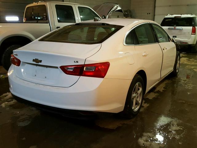 1G1ZC5ST3GF189195 - 2016 CHEVROLET MALIBU LS WHITE photo 4