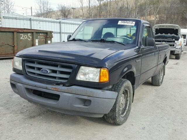 1FTYR10D03PA87914 - 2003 FORD RANGER BLACK photo 2