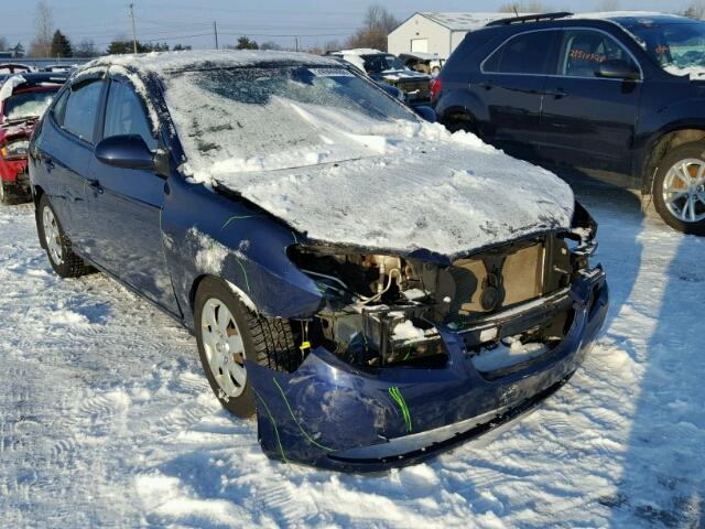 KMHDU46D77U173827 - 2007 HYUNDAI ELANTRA GL BLUE photo 1