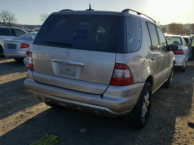 4JGAB75E94A488372 - 2004 MERCEDES-BENZ ML 500 GOLD photo 4