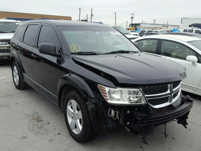 3C4PDCAB5DT532339 - 2013 DODGE JOURNEY SE BLACK photo 1