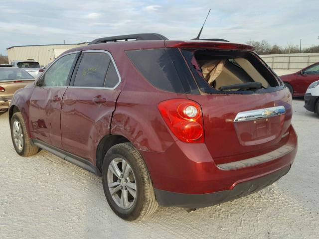 2CNALDECXB6219897 - 2011 CHEVROLET EQUINOX LT MAROON photo 3