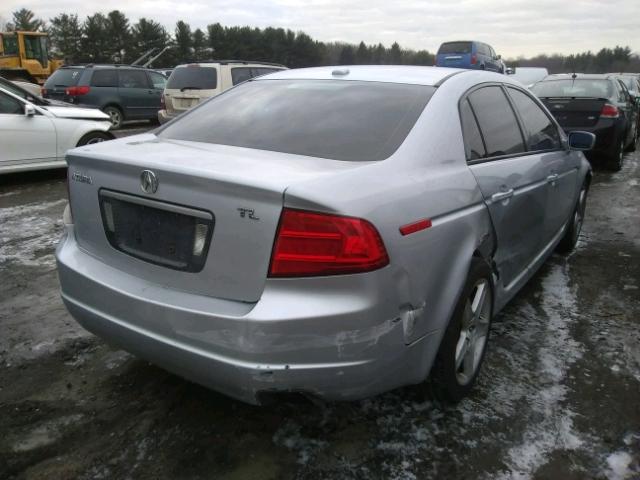 19UUA66285A061643 - 2005 ACURA TL SILVER photo 4