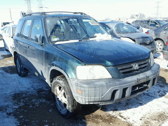 JHLRD1861YS008718 - 2000 HONDA CR-V EX GREEN photo 1