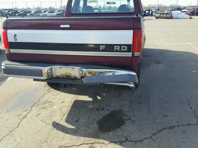 1FTEX15N6TKA45299 - 1996 FORD F150 RED photo 9