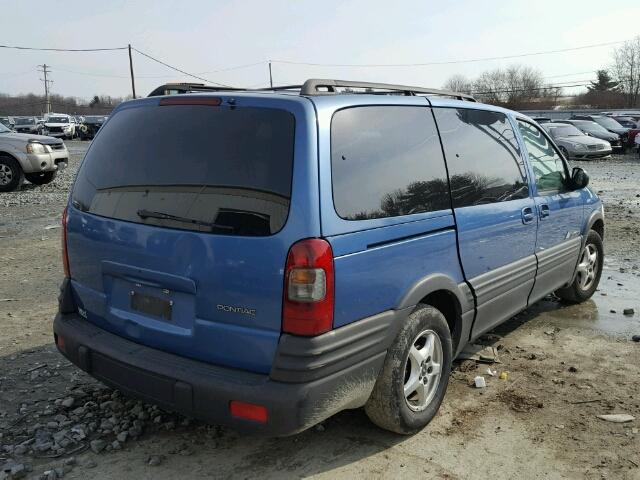 1GMDX03E5XD341252 - 1999 PONTIAC MONTANA / BLUE photo 4