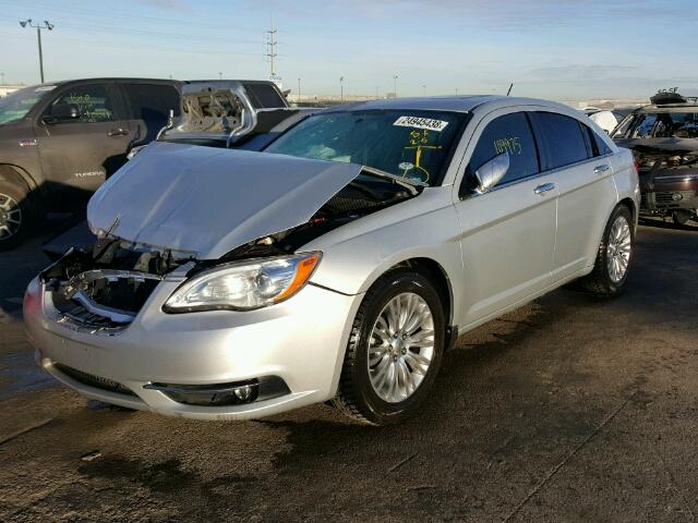 1C3CCBCB7CN197208 - 2012 CHRYSLER 200 LIMITE SILVER photo 2