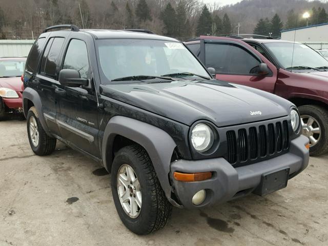 1J4GL48K93W585000 - 2003 JEEP LIBERTY SP BLACK photo 1