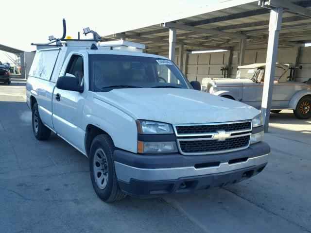 1GCEC14X66Z290405 - 2006 CHEVROLET SILVERADO WHITE photo 1