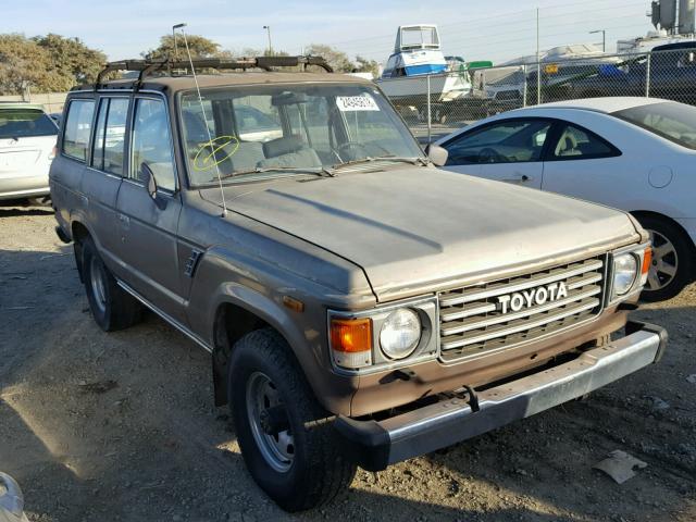 JT3FJ60GGH1136506 - 1987 TOYOTA LAND CRUIS BROWN photo 1