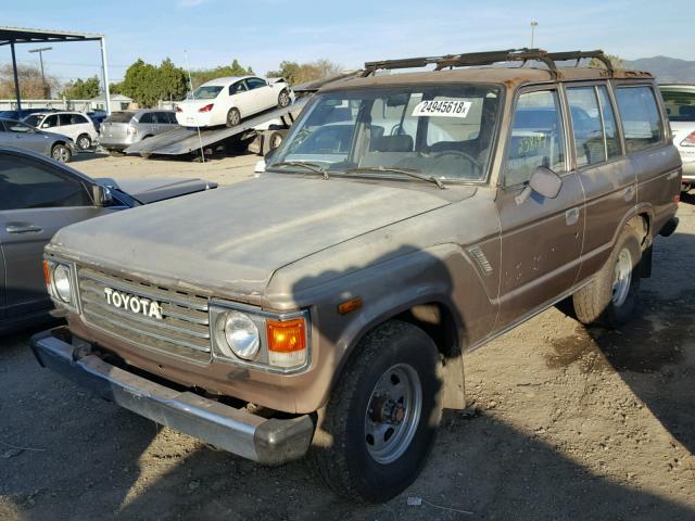 JT3FJ60GGH1136506 - 1987 TOYOTA LAND CRUIS BROWN photo 2