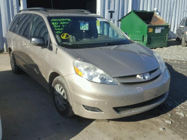 5TDZK23C17S034281 - 2007 TOYOTA SIENNA CE GOLD photo 1