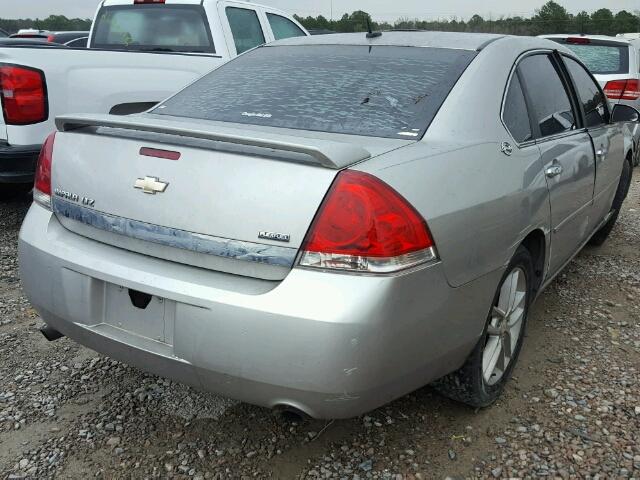 2G1WU583189284761 - 2008 CHEVROLET IMPALA LTZ SILVER photo 4