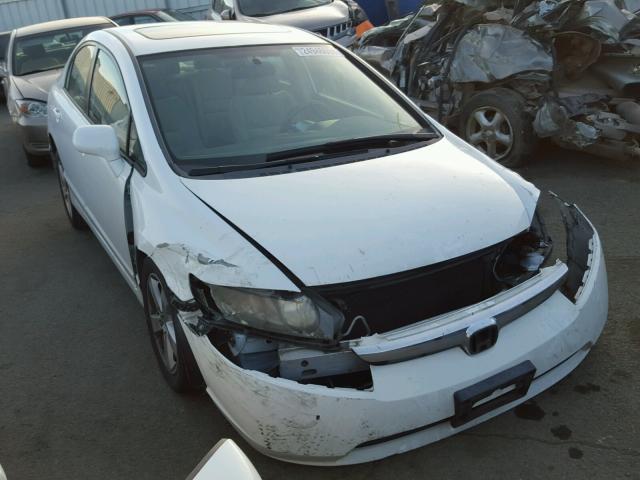 2HGFA16847H305521 - 2007 HONDA CIVIC EX WHITE photo 1