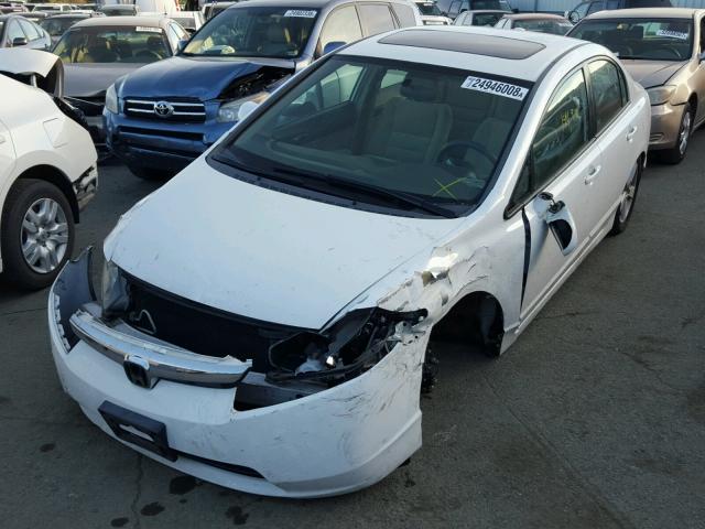 2HGFA16847H305521 - 2007 HONDA CIVIC EX WHITE photo 2