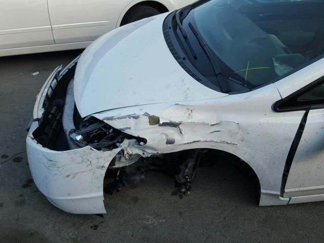 2HGFA16847H305521 - 2007 HONDA CIVIC EX თეთრი ფოტო 9